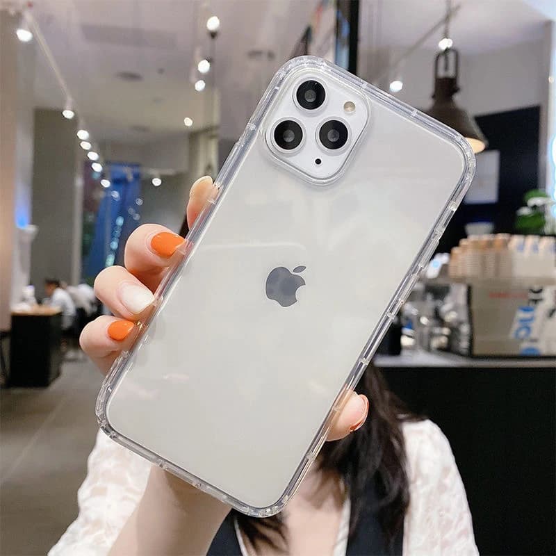 New Shockproof Clear Phone Case For iPhone 18 Pro Max air 17 16 15 13 Mini 12 11 16 Plus 14 XR XS 7 8 Silicone Bumper Accessory