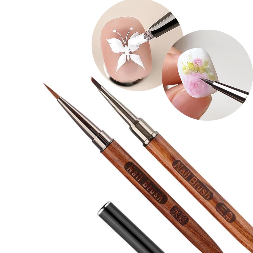 Nail Brush for Drawing 3D Pattern Precision Triangular Nail Brush for Quick Paint Flower Professional DIY Manicure Acrylic Pen