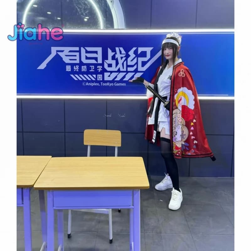 Magadori Kyoshika Game HUNDRED LINE Costume Cosplay Halloween Christmas Man Woman Kimono Dress Accessories Prop Dress for leisure