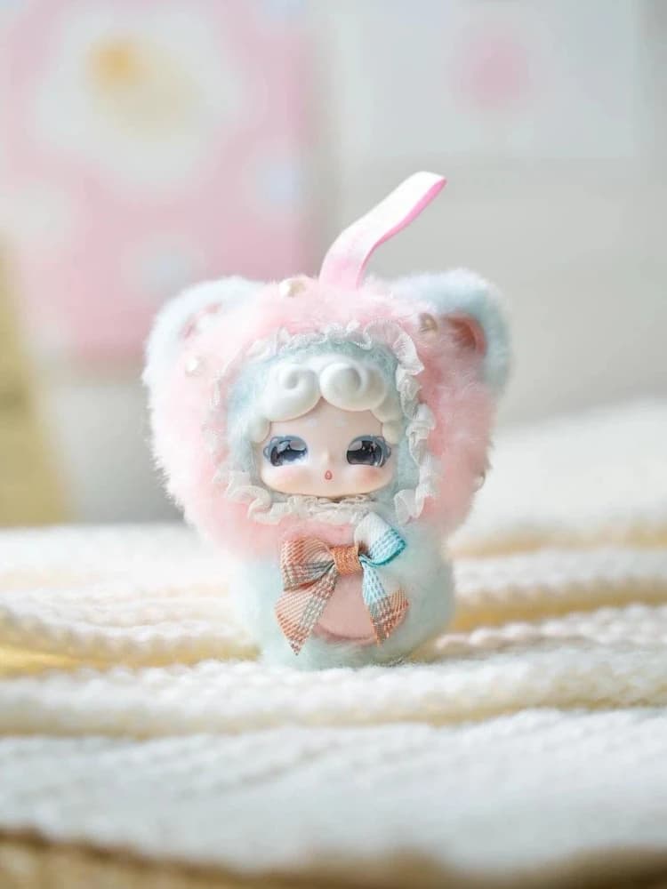 New LuckyDeerNai Good Night Rabbit Mini Plush Blind Box Hanging Pendant Cute Rabbit Doll Collectible Desktop Decor Birthday Gift