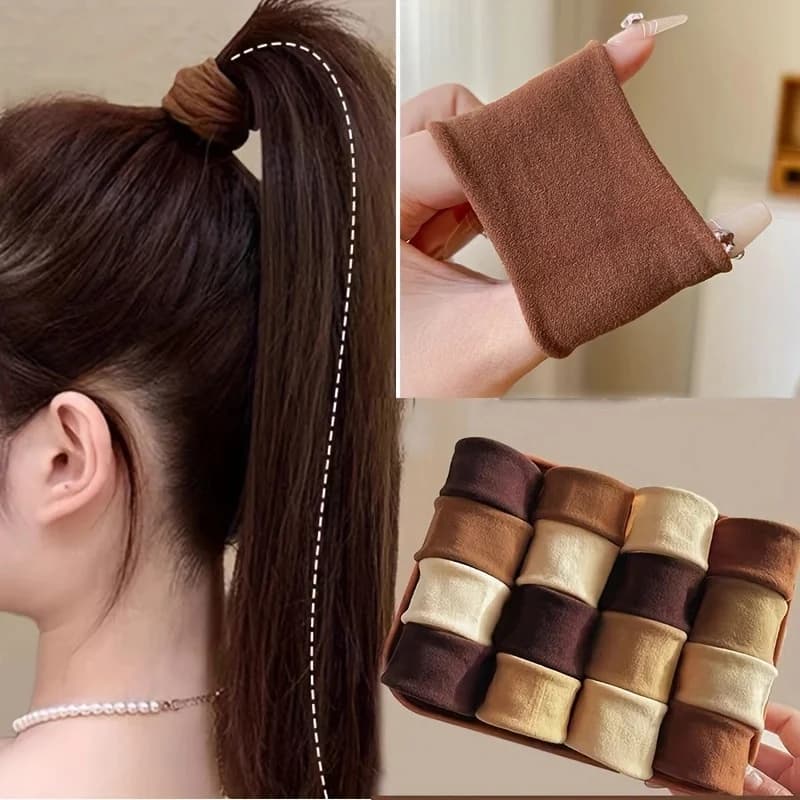 5/10 Pz New Women Girls Fasce Elastic For Hair Colored Nylon Coda Horse Keep Small Hair Tie Scrunchie Hair Access