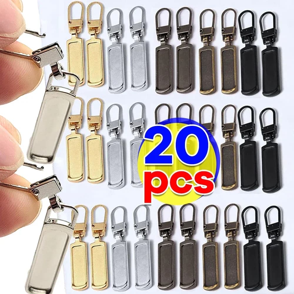 Estrattore per cerniera staccabile, linguetta di ricambio universale, cerniere, cursori per testa, kit di riparazione per valigie, borse, abbigliamento, cucito fai da te