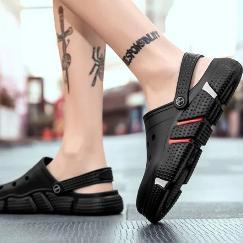Pantofola da spiaggia maschile Eva Scarpe da uomo Sabot Muli Mezza tendenza morbida 2025 Y2k Originale elegante Mascullino Moda per adulti Casual Clappers
