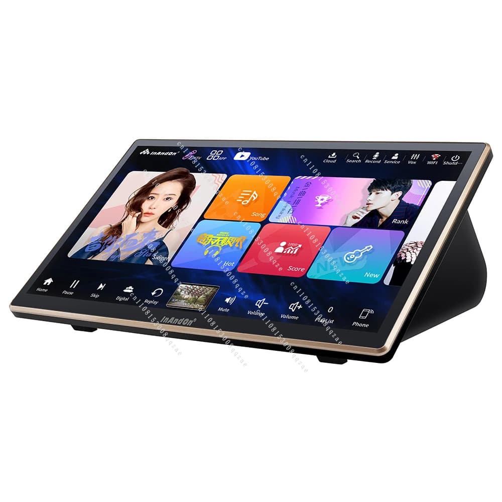 Macchina per Karaoke KV-V5 Max, Schermo Touch da 18,5 Pollici, 650K Canzoni Cloud, Registrazione in Tempo Reale, YouTube 4T