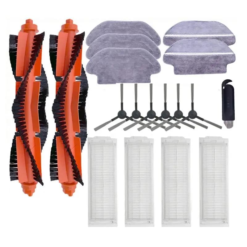 Accessori per Robot Aspirapolvere Xiaomi: Filtro HEPA, Spazzola Laterale, Copertura Spazzola Principale, Supporto Mop in Plastica per Xiaomi Robot Vacuum Mop Pro 3C 2S