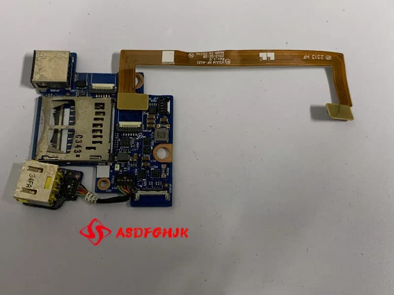 Utilizzato PER Lenovo Yoga 11S Scheda lettore di schede di memoria SD USB CON porta di alimentazione CC VIUU4 NS-A121 43504212001