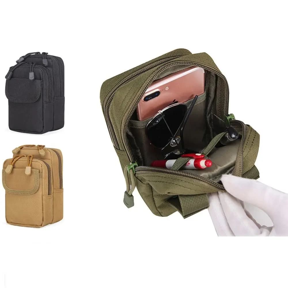 Oxford Cloth Running Sports Belt Bag Large Capacity Waterproof Climbing Belt Bag Durable Breathable Waist Pack Bag Cycling