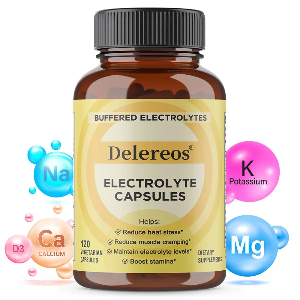 Daily electrolyte capsules - Moisturizing supplement, normal muscle function support, friendly cetogeneic, non-GMO, gluten-free