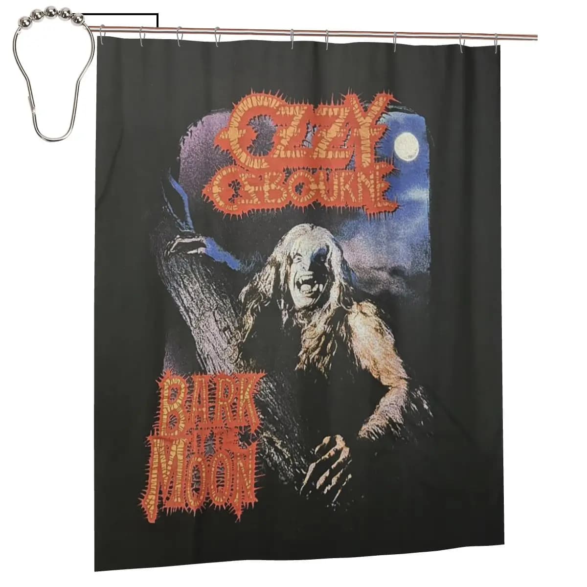 Tenda da doccia Spencer's Men's Ozzy Osbourne Merch, tende da bagno impermeabili in poliestere con ganci
