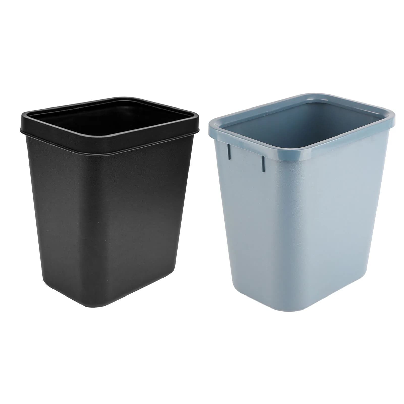 Cestino per Rifiuti Rettangolare da 8L in Plastica Spessa con Apertura Superiore per Cucina, Bagno, Hotel - Contenitore Rettangolare per Rifiuti