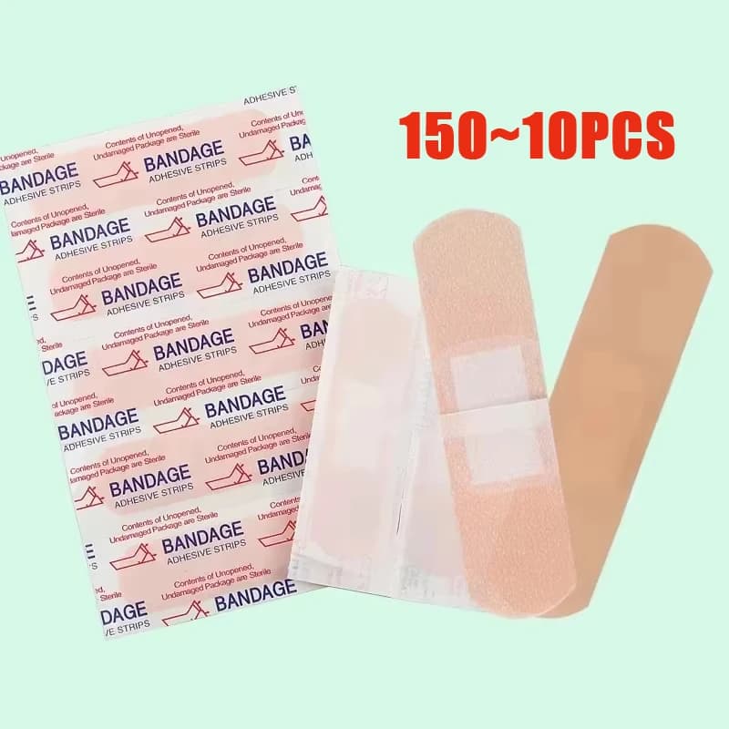 Breathable Band Aid Waterproof Bandage First Aid Wound Dressing Medical Tape Wound Plaster Emergency Kits Bandaids