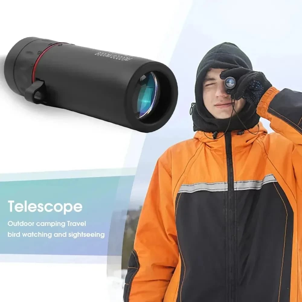 Professional Monocle 2026 with Zoom HD 3000x25 for Adults, Mini Portable Telescope Ideal for Camping and Open Hunting