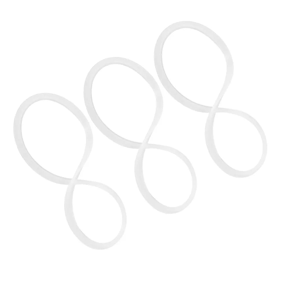 Set di 3 Anelli di Tenuta in Silicone per Contenitori Termici, 12cm di Diametro, Ermetici e Riutilizzabili, Lavabili in Lavastoviglie, per Coperchi Bento