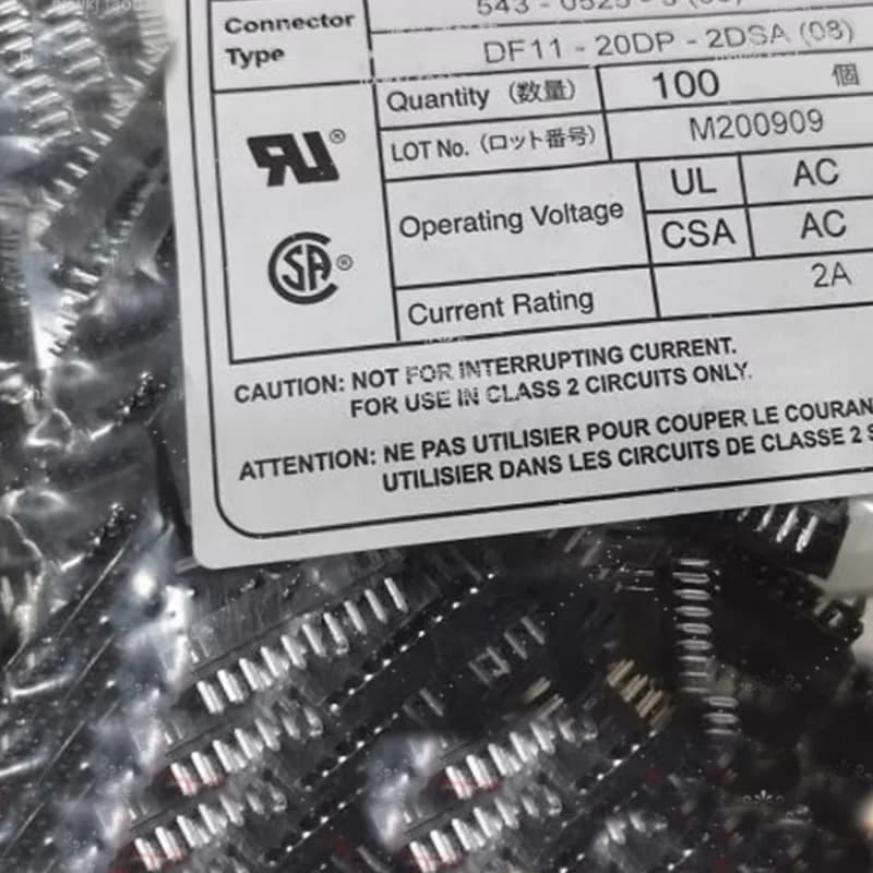 Authentic Original 20-piece DF11-20DP-2DSA(08) Connector for Smart Automotive Electronic Devices DF11-20DP-2DSA(08)