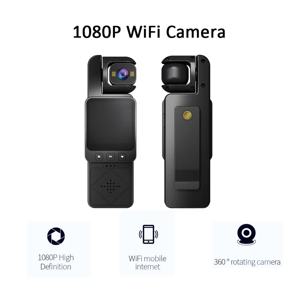 DV02 Action WiFi Camera Action Camera 1.6 inch screen 1080 Full HD Sport Cam VCR worn on the chest Cycling Travel Vlog