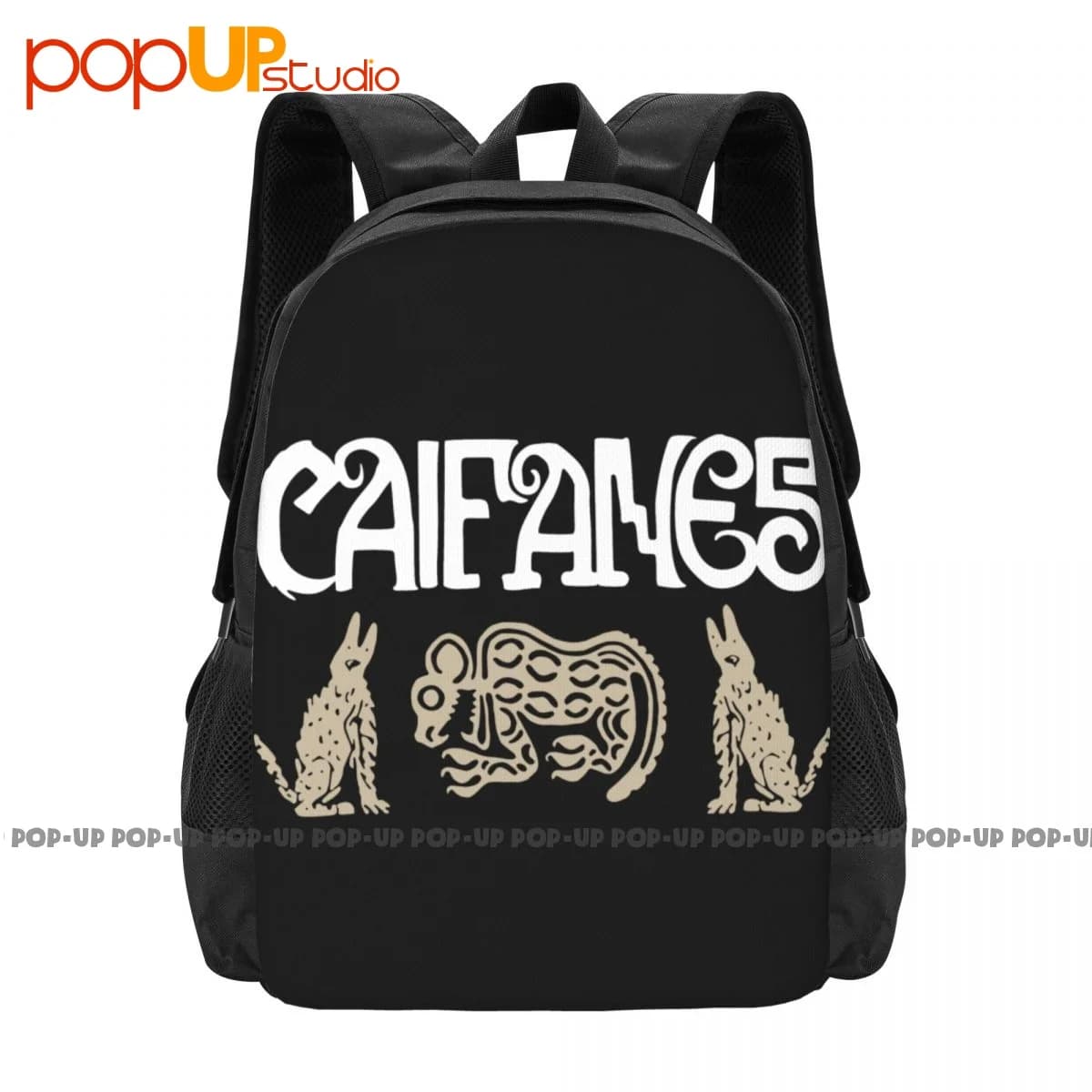 Caifanes - Rock En Espanol Jaguares Backpack Large Capacity Vintage Beach Bag Gymnast Bag Multi-function