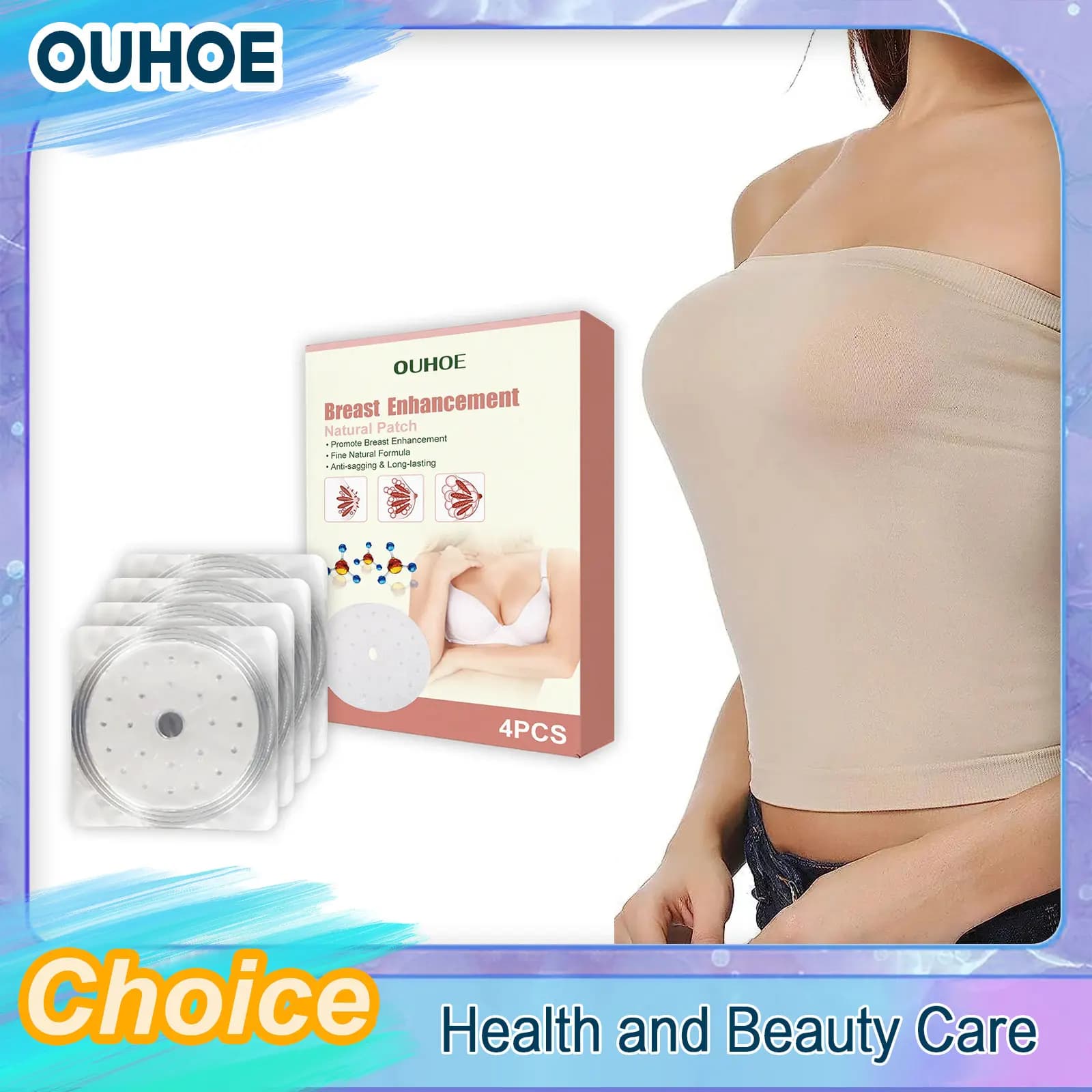 Breast Enhancement Patch Anti-ced Collagen Enlargement of Bust Increase Magnifying Big Tits Growth Rassodante Lifting Pettorale