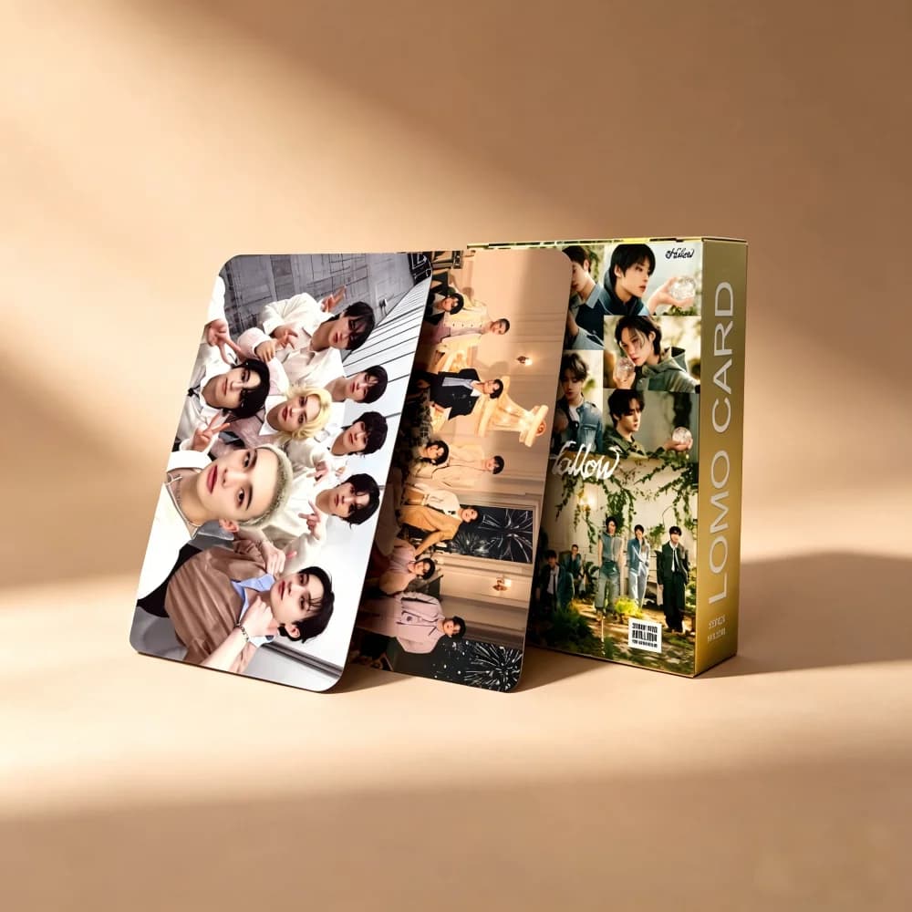 55 Carte Fotografiche da Collezione SK Album Collection Stray Kids Pop Music Group, Carte LOMO da Collezione, Regali per i Fan