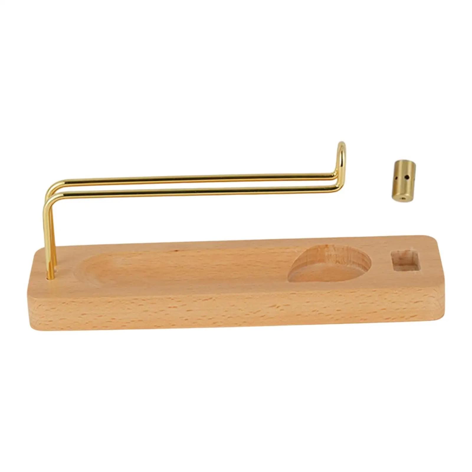 Porta Incenso in Legno con Raccogli Ceneri, Supporto per Candele Aromatiche per Sala da Pranzo, Soggiorno, Meditazione, Spa