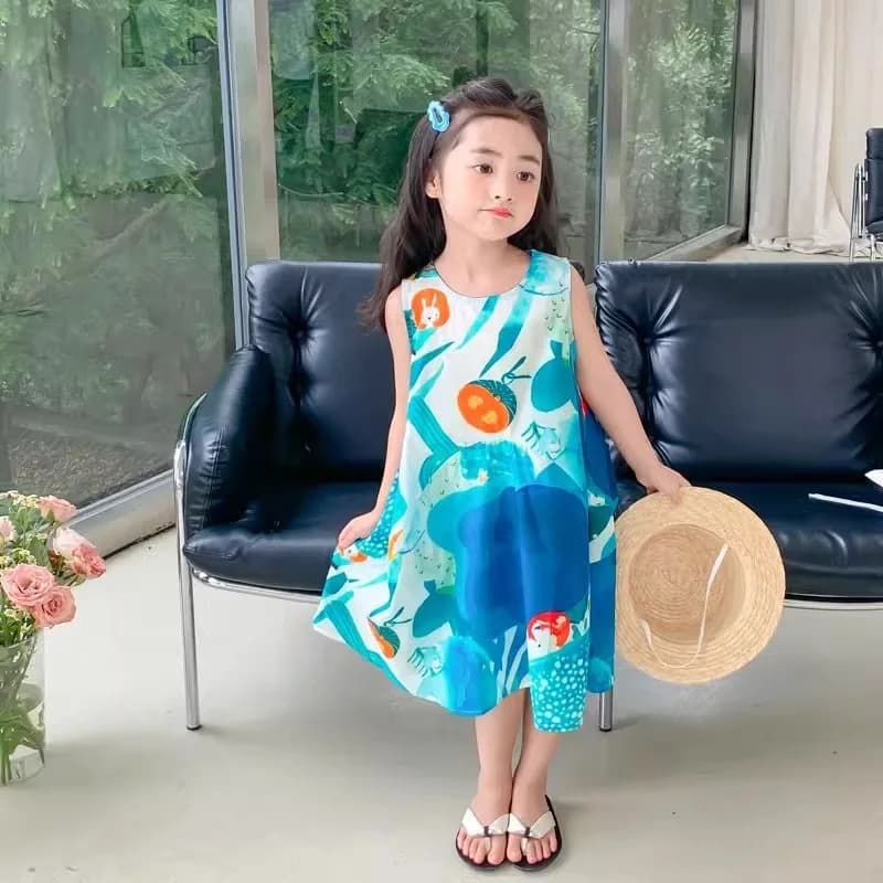 Pigiama Estivo per Bambine, Vestito da Notte per Bambini, Abbigliamento Estivo per Ragazze, Camicia da Notte, Pigiameria per Bambini, Vestito Pigiama Carino per Ragazze