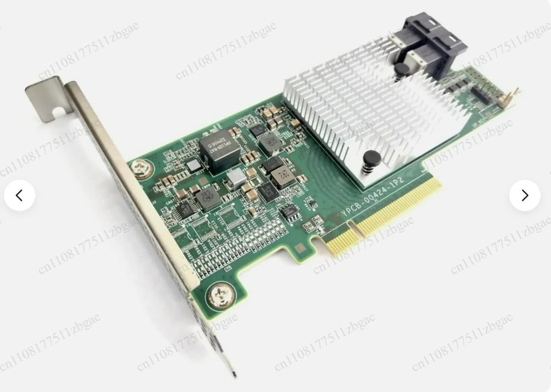 12Gbps SAS‑SATA HBA Pass‑Through Card, IT‑Mode Non‑RAID Storage Expansion Adapter for NAS System