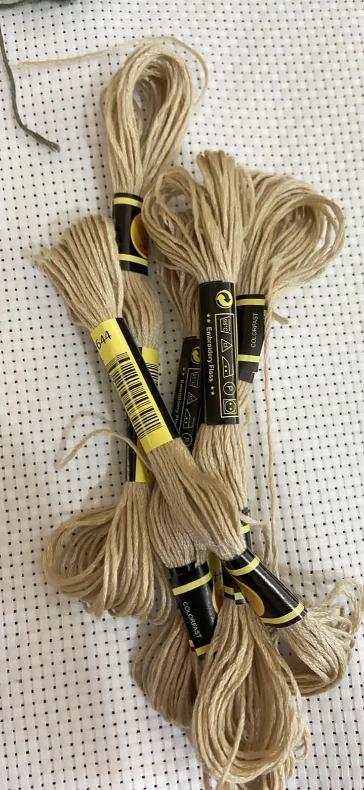 10 PZ/LOL Set Punto Croce Filo Da Ricamo Filo Per Principianti FAI DA TE Nessuna Ripetizione Arcobaleno DMC CODICE 644