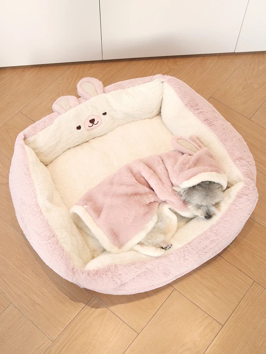 Cuccia Morbida e Calda per Animali Domestici, Cuccia Rotonda per Cani, Coperta Profonda e Accogliente per l'Inverno, Nido per Animali Domestici da Interno, per Teddy, Bichon, Iba Inu