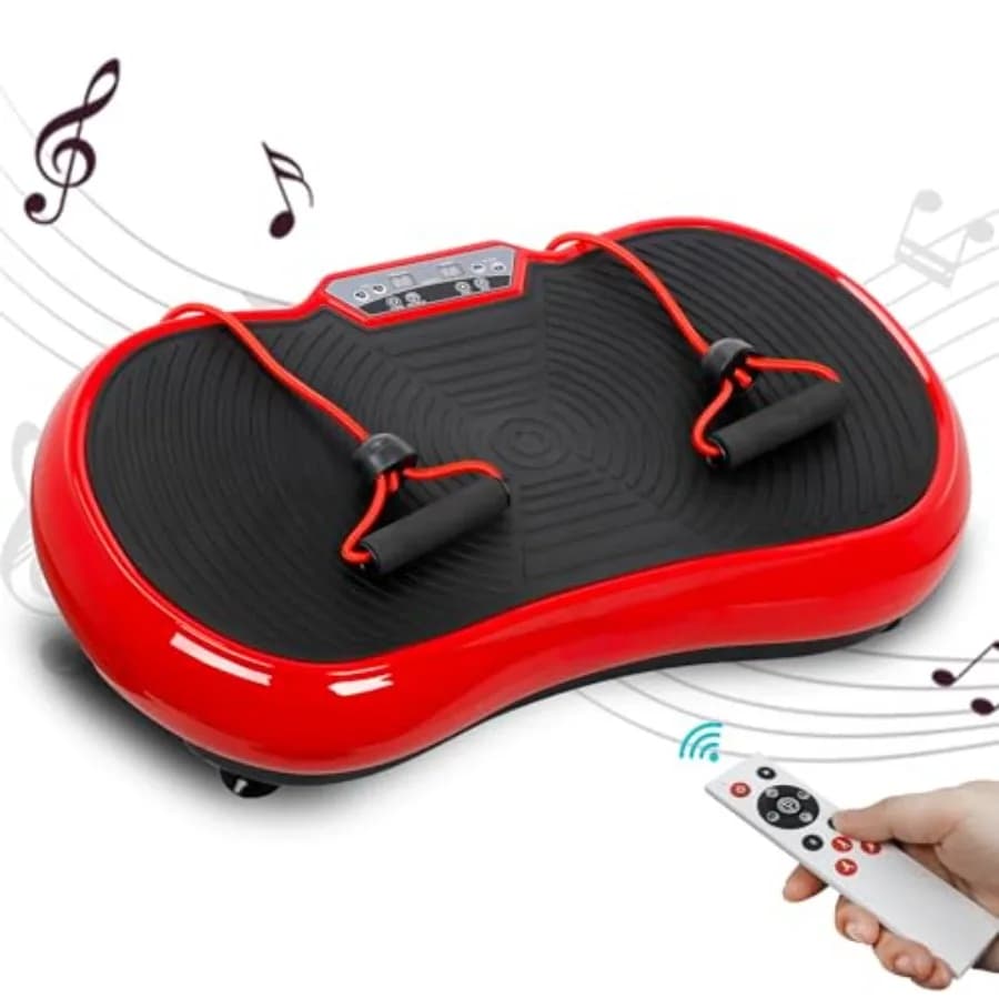 Vibrant Platform for Fitness, Massage Machine with Bluetooth, Total Body Exercise Equipment for Weight Loss