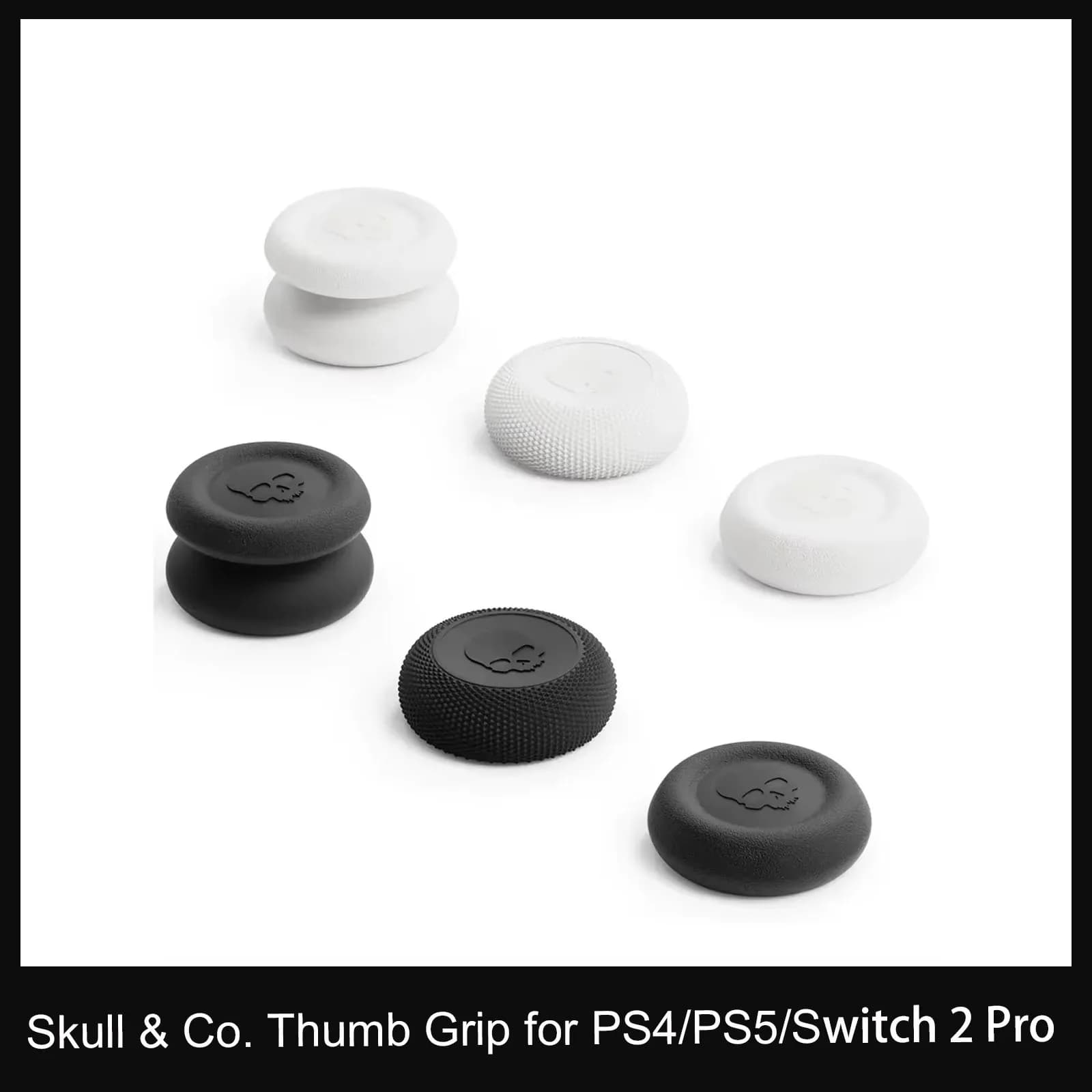 Skull & Co. Set di Copri-Levette FPS CQC per Joystick, Cover per Thumbstick per Switch 2 Pro, Gamepad PS4 PS5 (6 Pezzi/Confezione)