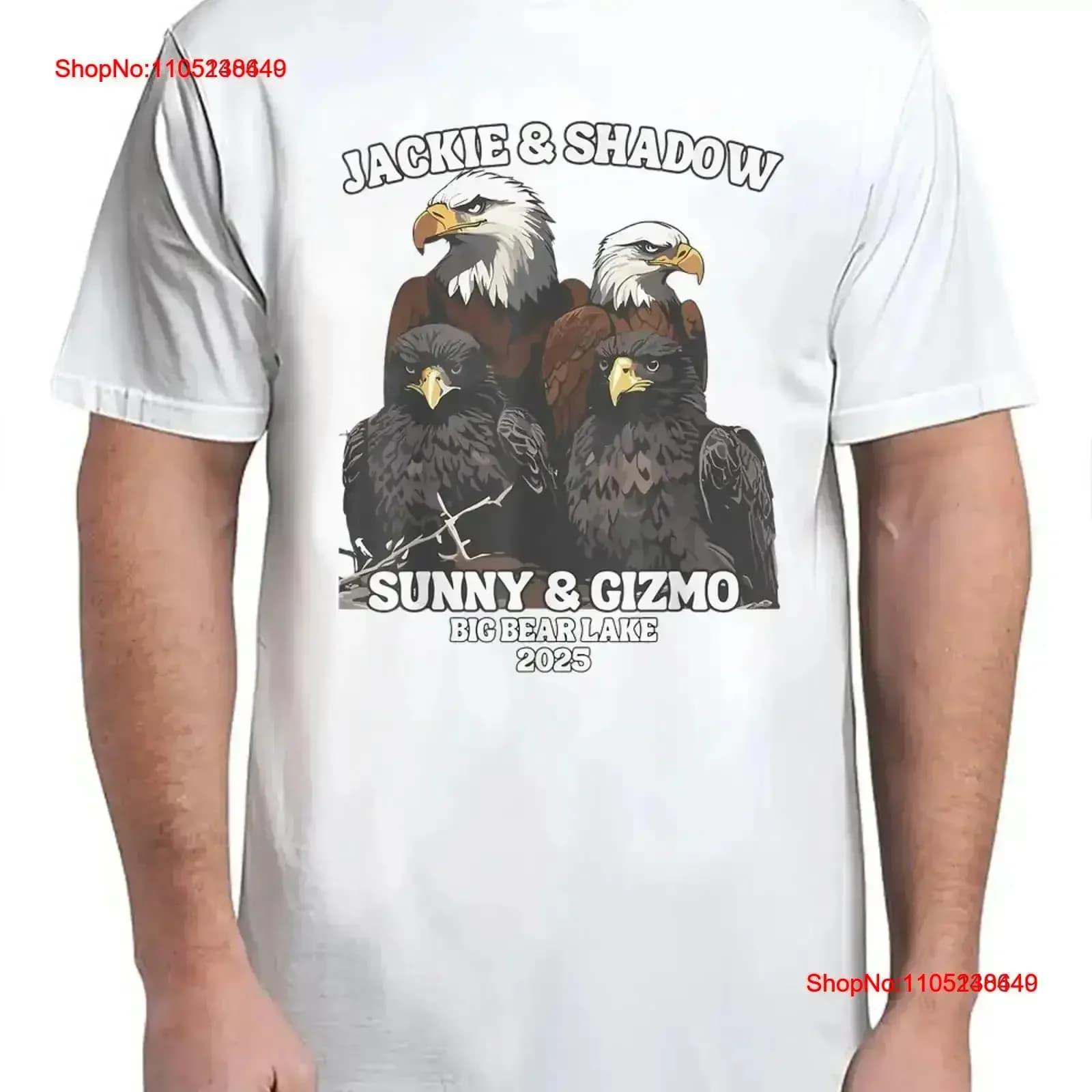 Jackie And Shadow Big Bear Lake Eaglet Divertente amante dell'aquila per adulto S 4XL T Shirt vintage lavato Comodo abiti firmati
