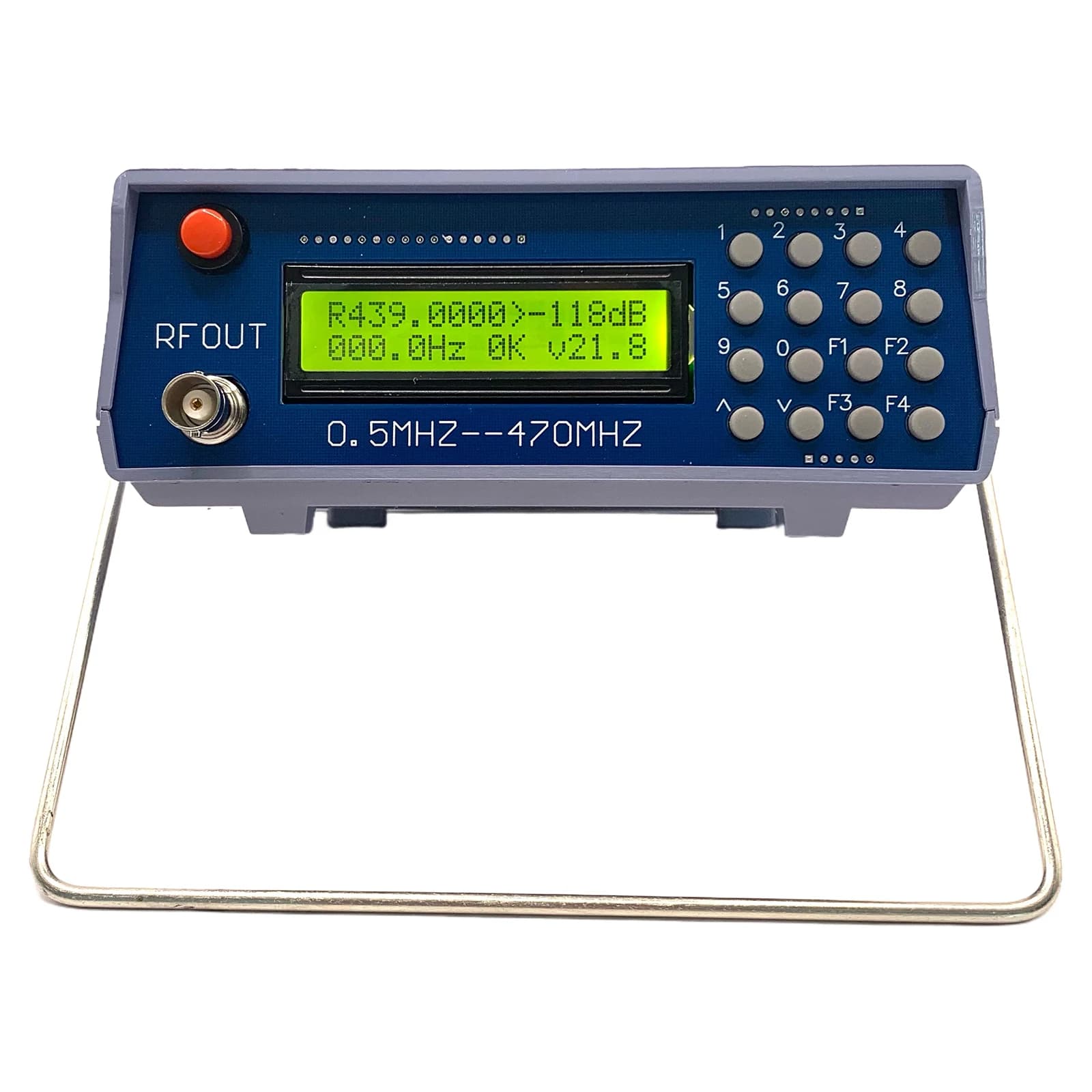 Tester ad alta precisione per generatore di segnale RF da 0,5 M‐470 MHz Tester per misuratore di frequenza digitale analogico per strumento di debug walkie-talkie FM