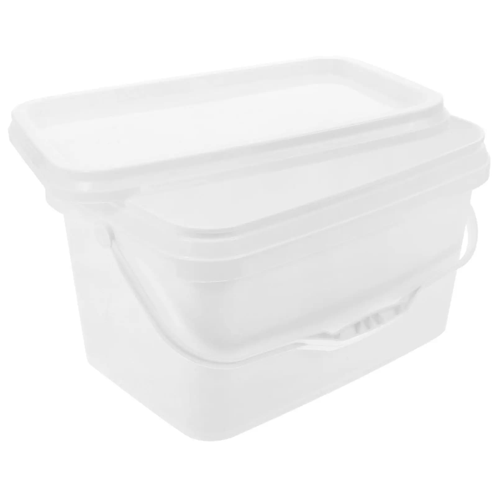 Secchio per vernice leggero in PP con manico in plastica, contenitore per vernici e pigmenti con coperchio