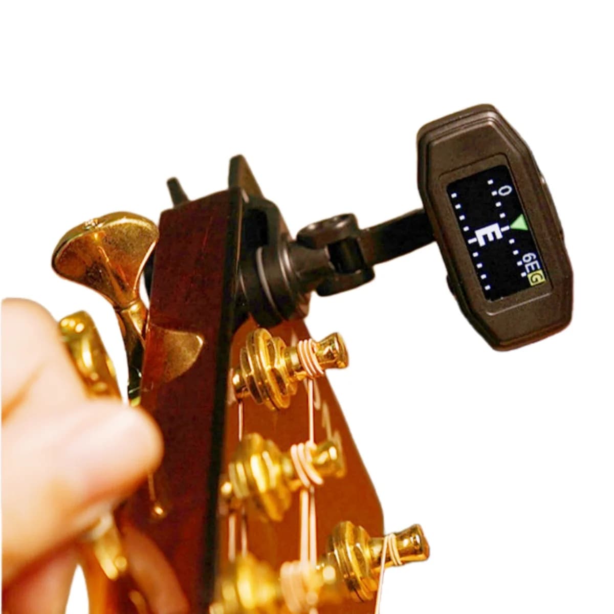 AROMA AT-790 Accordatore per chitarra ricaricabile con clip – Veloce e accurato/TFT Screen/360 ° Girevole/per chitarra, basso, ukulele, violino
