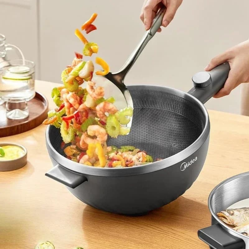 No Flower Core Electric Frying Pan Household Multi-function Steaming Electric Cooking Pot Cooking Electric Hot Pot