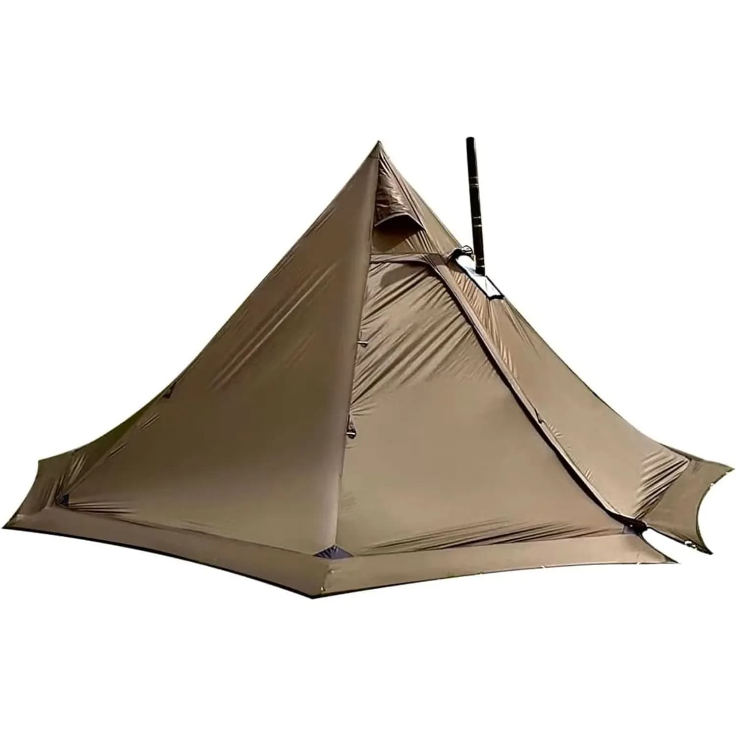 Tenda da campeggio calda con foro per stufa a legna, tenda teepee invernale 4 stagioni, tenda impermeabile per backpacking, sopravvivenza, caccia, pesca