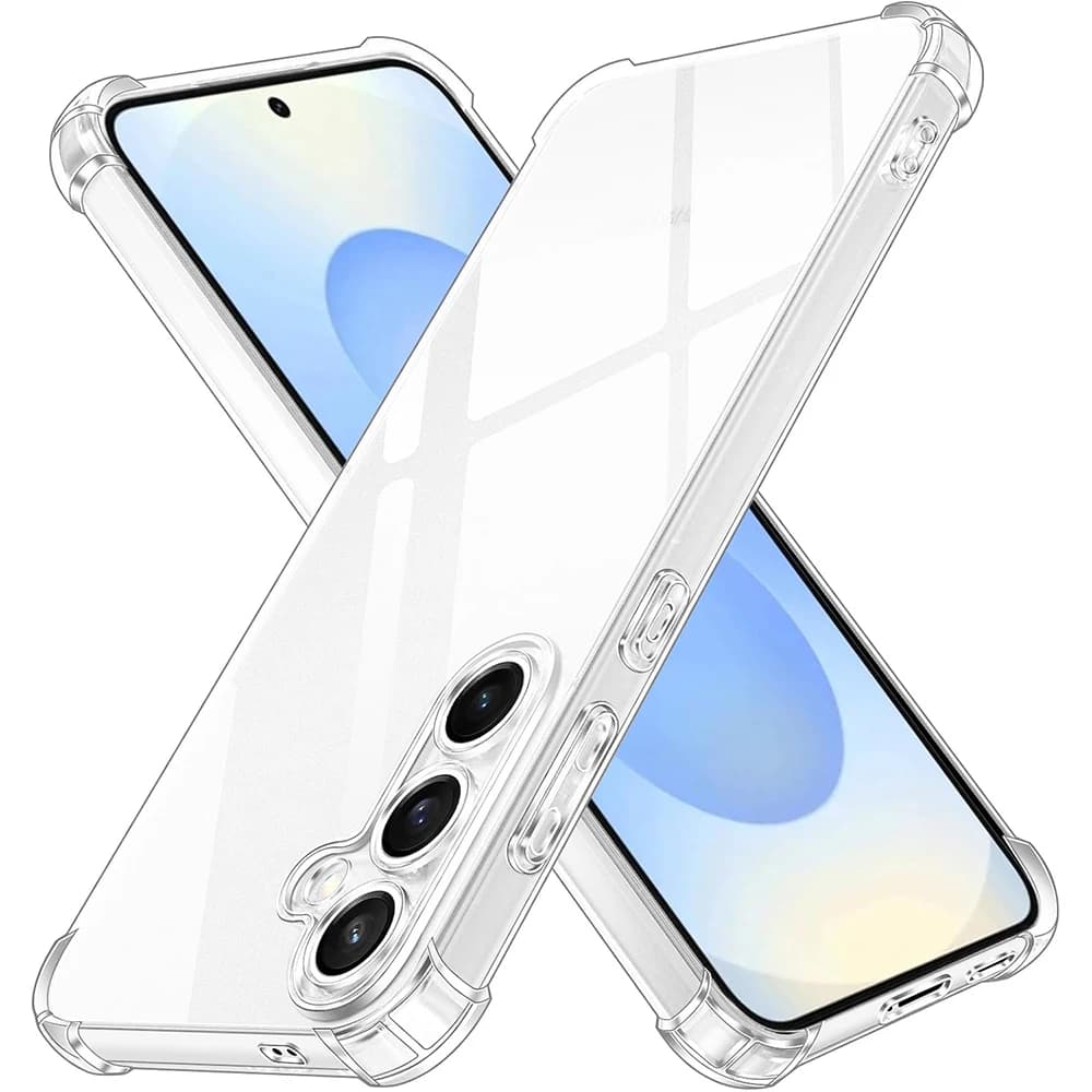 Heavy Duty Shock Case for Samsung S25 S24 S23 S21 Fe S22 Ultra A17 A56 A16 A36 A55 A35 A15 A14 A34 A53 A33 Transparent Cover