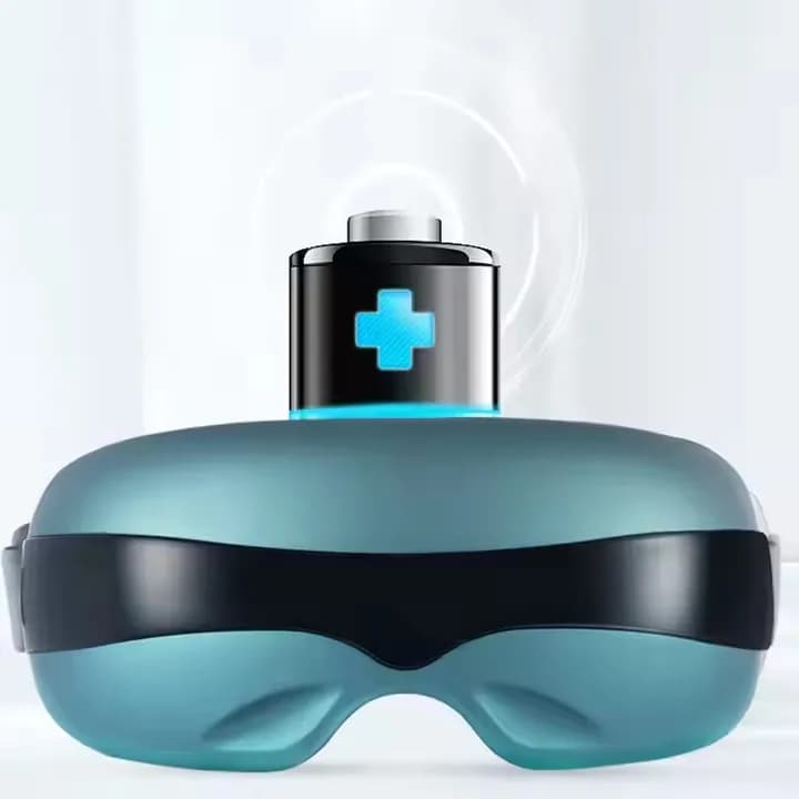 Popolare vendita calda OEM ODM Musica pieghevole Vibrazione Riscaldamento Massaggiatore Occhi stanchi Cerchi scuri Rimuovi Bluetooth ricaricabile Eye Mas