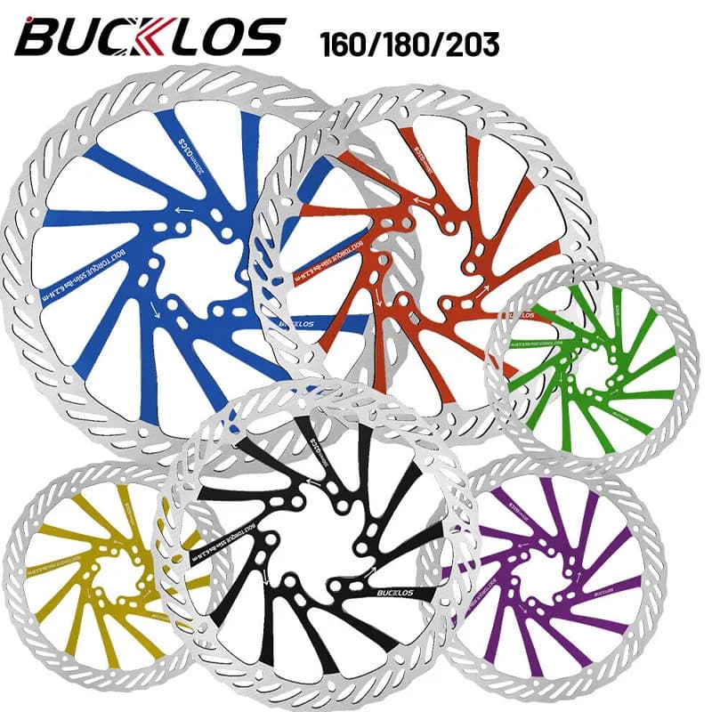BUCKLOS 160/180/203 millimetri Anteriore Posteriore Della Bici Freno A Disco Rotore Dissipatore di Calore MTB Bici Da Strada Freno Rotore G3CS Freni Idraulici Rotore