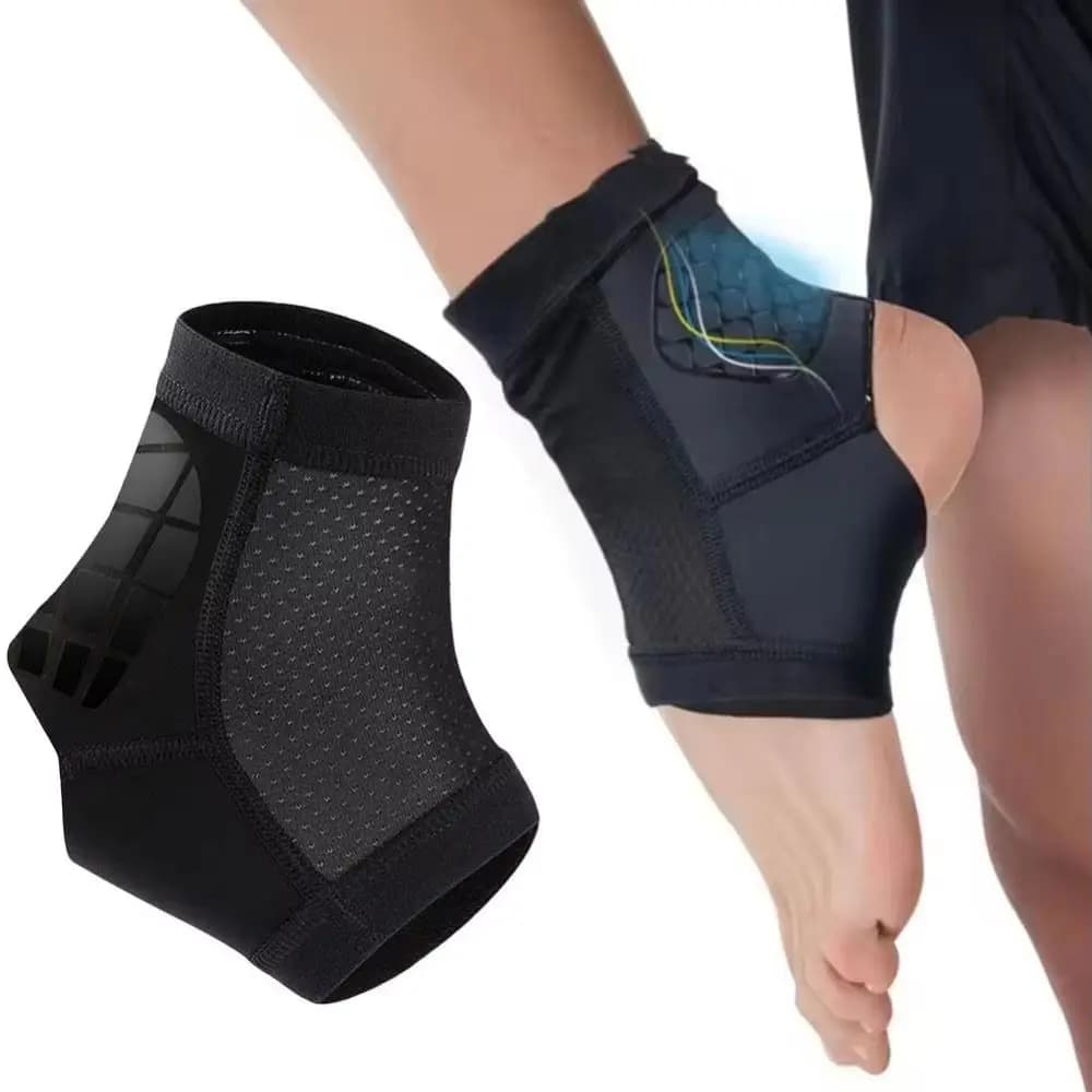 Supporto per Caviglia con Stabilizzazione Laterale, Compressione Regolabile, Fascia per Piede in Nylon, Tutore per Caviglia per Uomini e Donne