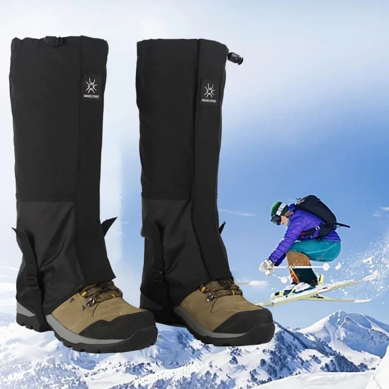 Hight Tube Durable Waterproof Leg Covers Rainproof Strap Boot Protection Outdoor Gaiter Hiking Skiing Climbing Pants Shoes Cover