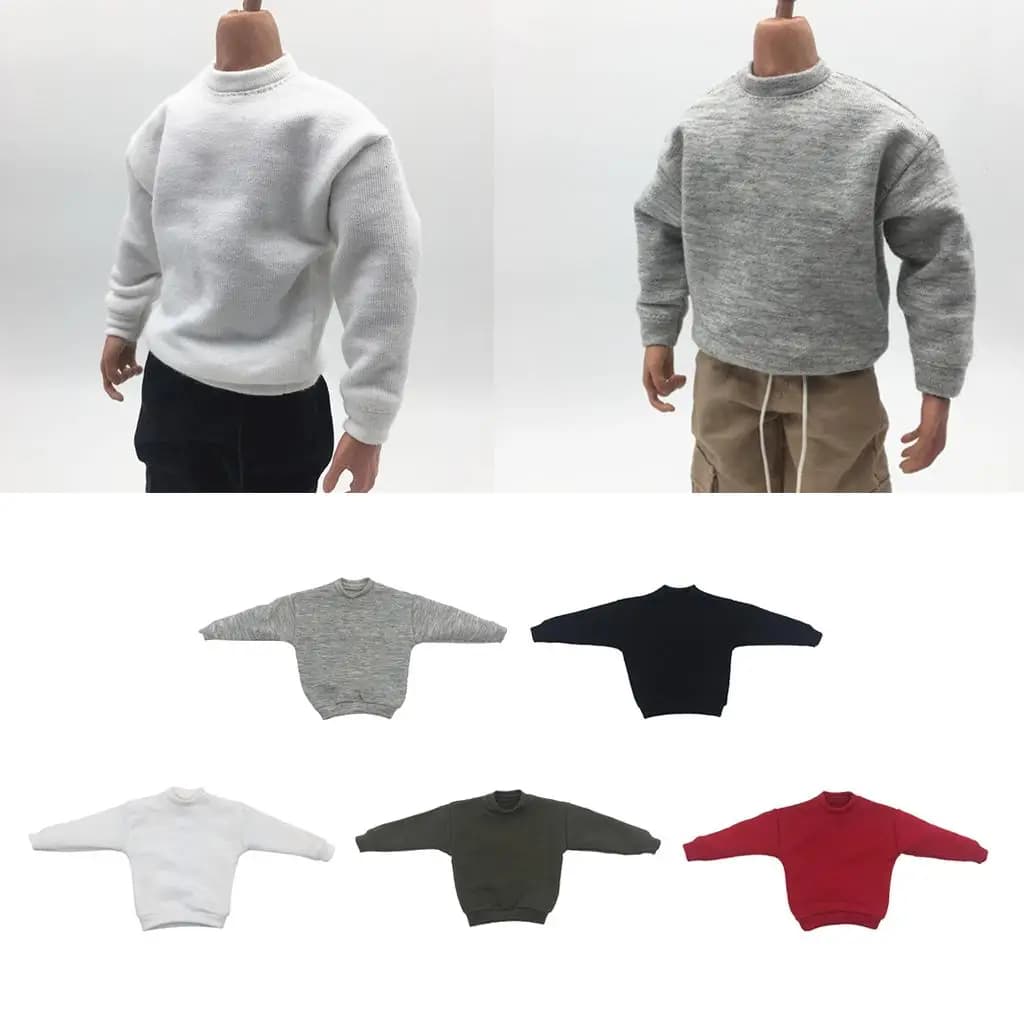 Felpa con Cappuccio in Tessuto per Action Figure Maschile da 1/6, Accessorio per Modellini da Collezione da 12 Pollici