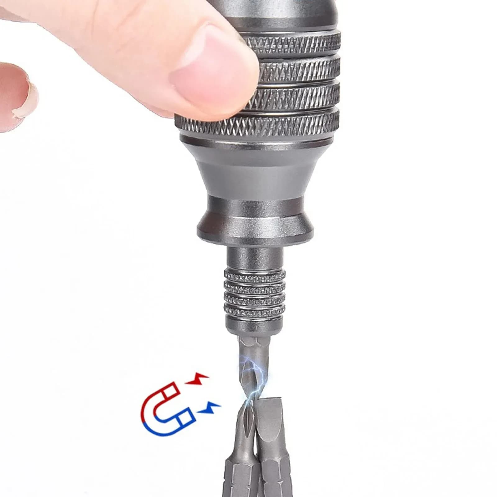 New 7-in-1 Mini Screwdriver Set With High Hardness Phillips/Slotted Bits Multi-Function EDC Repair Tool