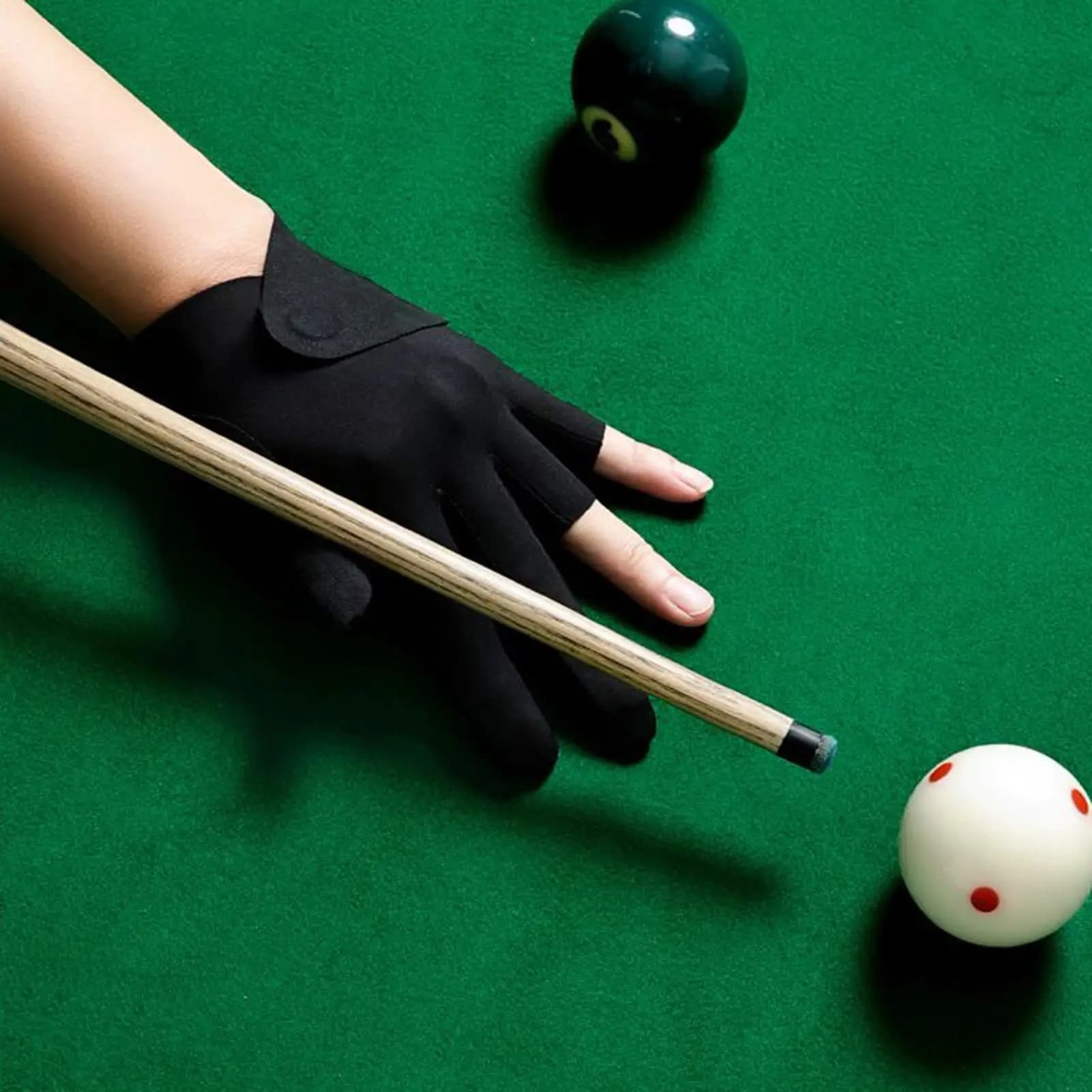 Guanto da biliardo Magnetico Pool Snookers Cue Guanti sportivi Attrezzatura professionale ergonomica traspirante per sport Donna Uomo Giocatori