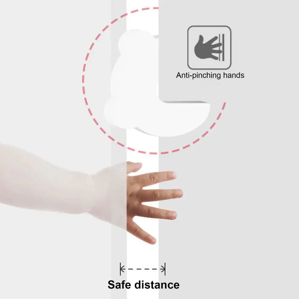 Fermaporta per porta Accessorio per porta a prova di bambino Set di fermaporta di sicurezza per bambini 6 fermaporta in schiuma per evitare di battere il pizzicamento dei bambini