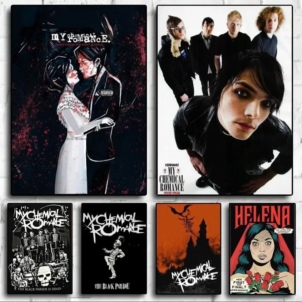My Chemical Romance Band Poster Immagini da parete per soggiorno Decorazione della stanza autunnale Pittura su tela