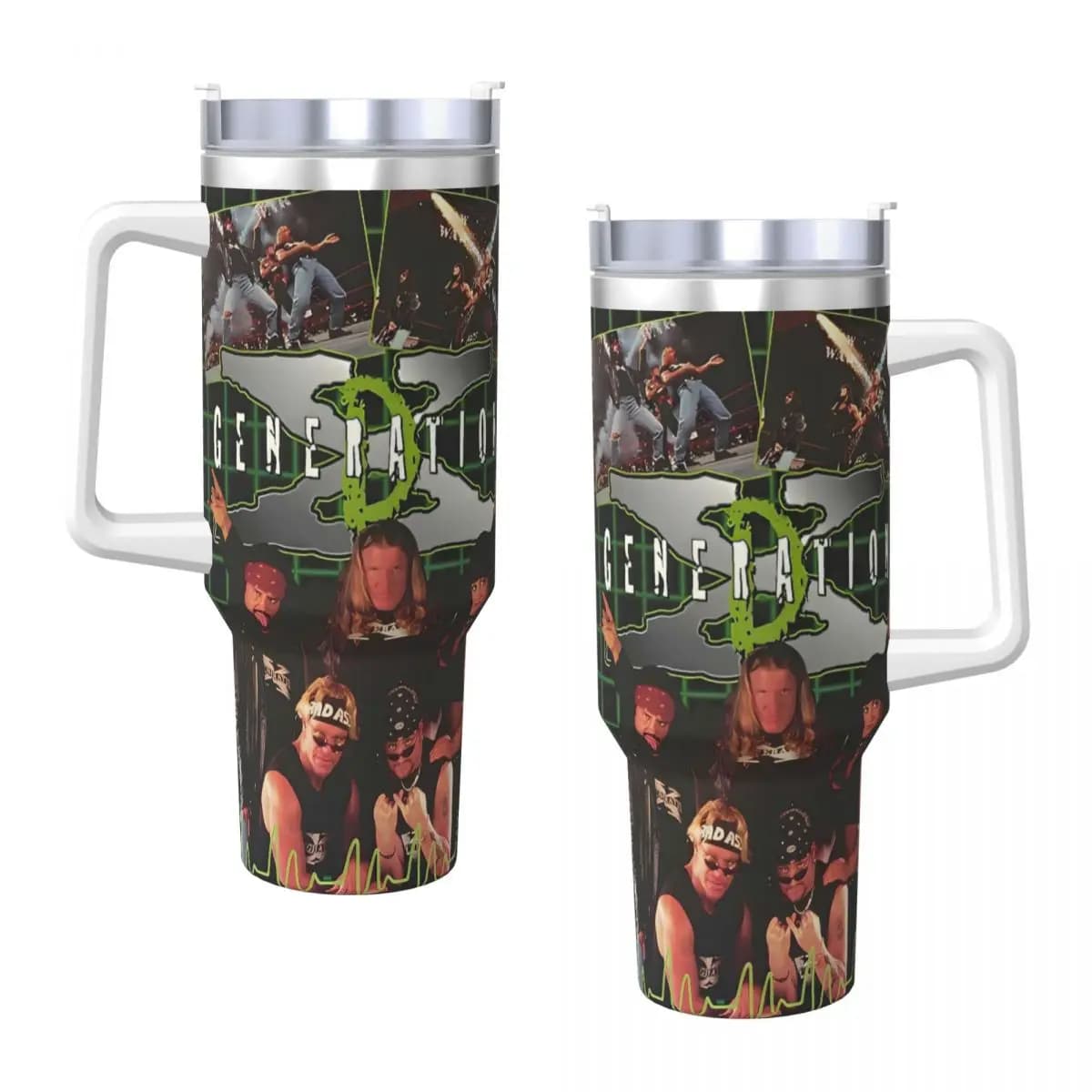 Bicchiere in acciaio inossidabile D-Generation X Wrestling Tazza termica Bevande calde isolate Tazze per auto Bottiglia d'acqua di design da viaggio