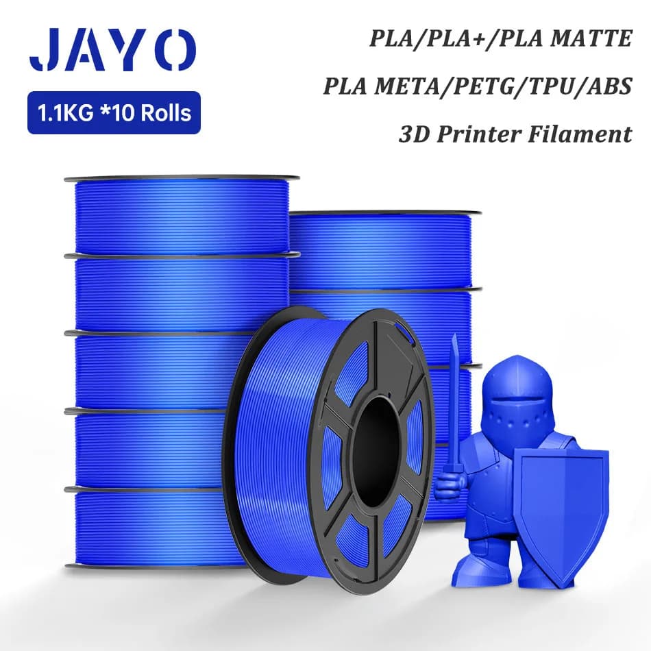 JAYO PLA Meta/ABS/ PLA / TPU/PETG 1.75MM 10 rolls 100% without bubbles for 3D printer materials FDM Filament Gift DIY FastShip