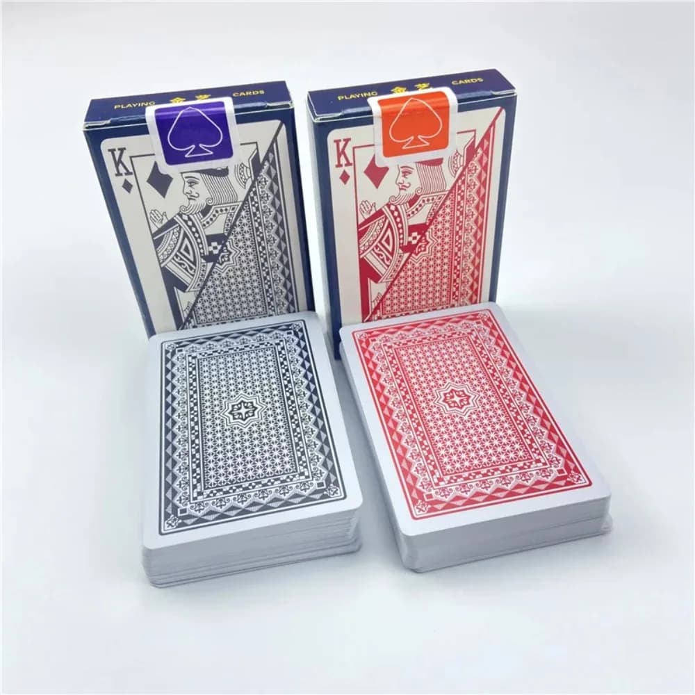 1 Mazzi di Carte da Gioco in PVC, Carte da Poker in Plastica per Baccarat e Texas Hold'em, Giochi da Tavolo Impermeabili e Resistenti, Mazzo di Carte Baralho