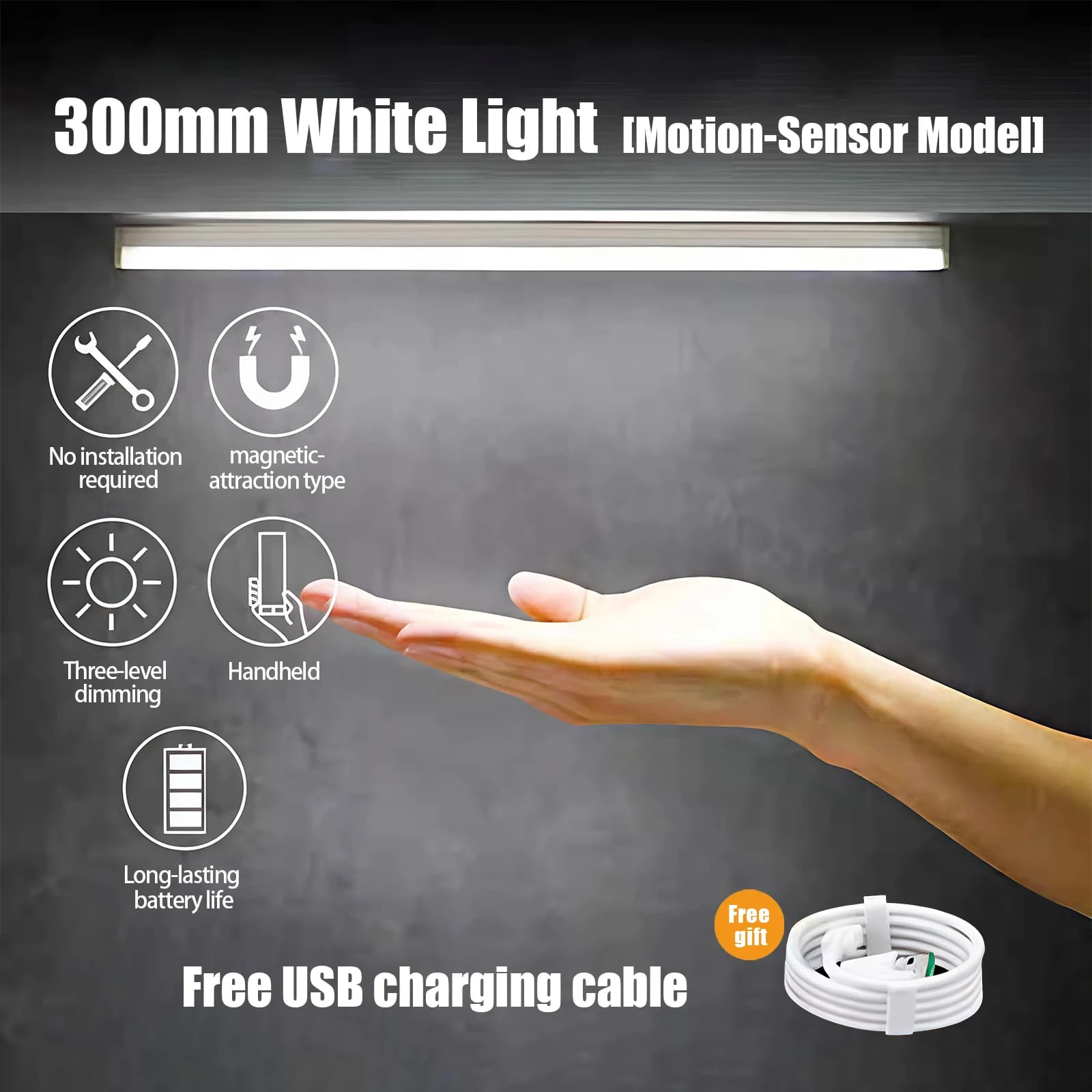 USB Under Cabinet Light USB 5V LED Motion Sensor Light Night Light Wireless For Kitchen Cabinet Bedroom Sensor Indoor Lighting