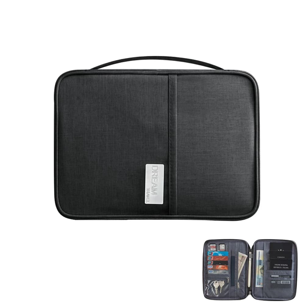 Travel Wallet Passport for Multi-task Family Waterproof Document Case Organizer Travel Accessories Paper Bag Card Holder
